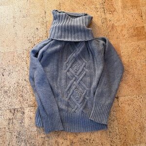 J. Crew Gray Angora Blend turtleneck Sweater